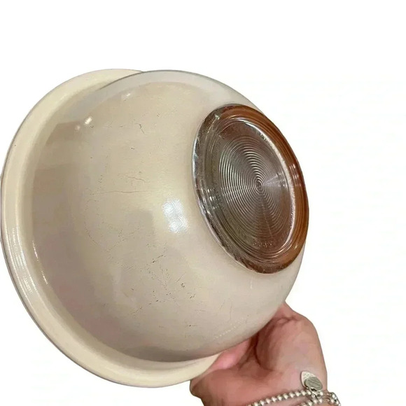 PYREX Corning NY USA 325 2.5L and 323 1.5L Set of 2 Nesting Mixing Brown Bowls - Picture 11 of 16